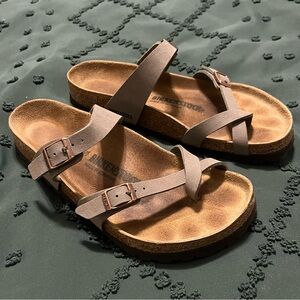 Birkenstock Mayari Stone Sandals- Size 40
